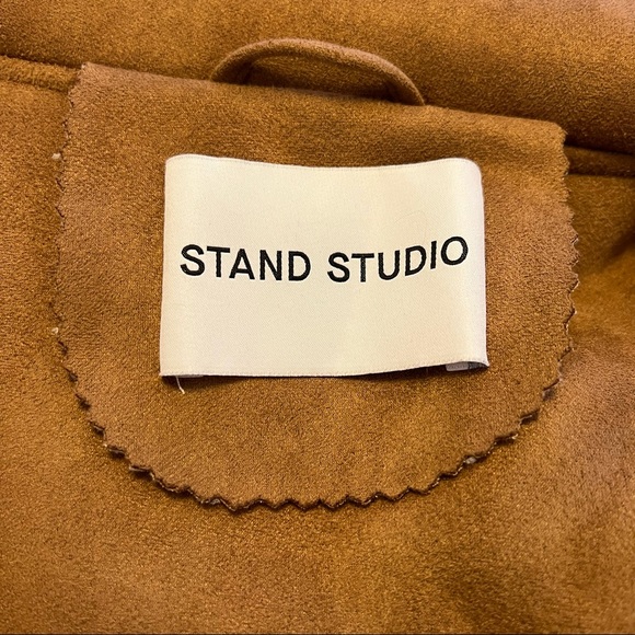 Stand Studio Off-White Faux Shearling Coat - Picture 5 of 13